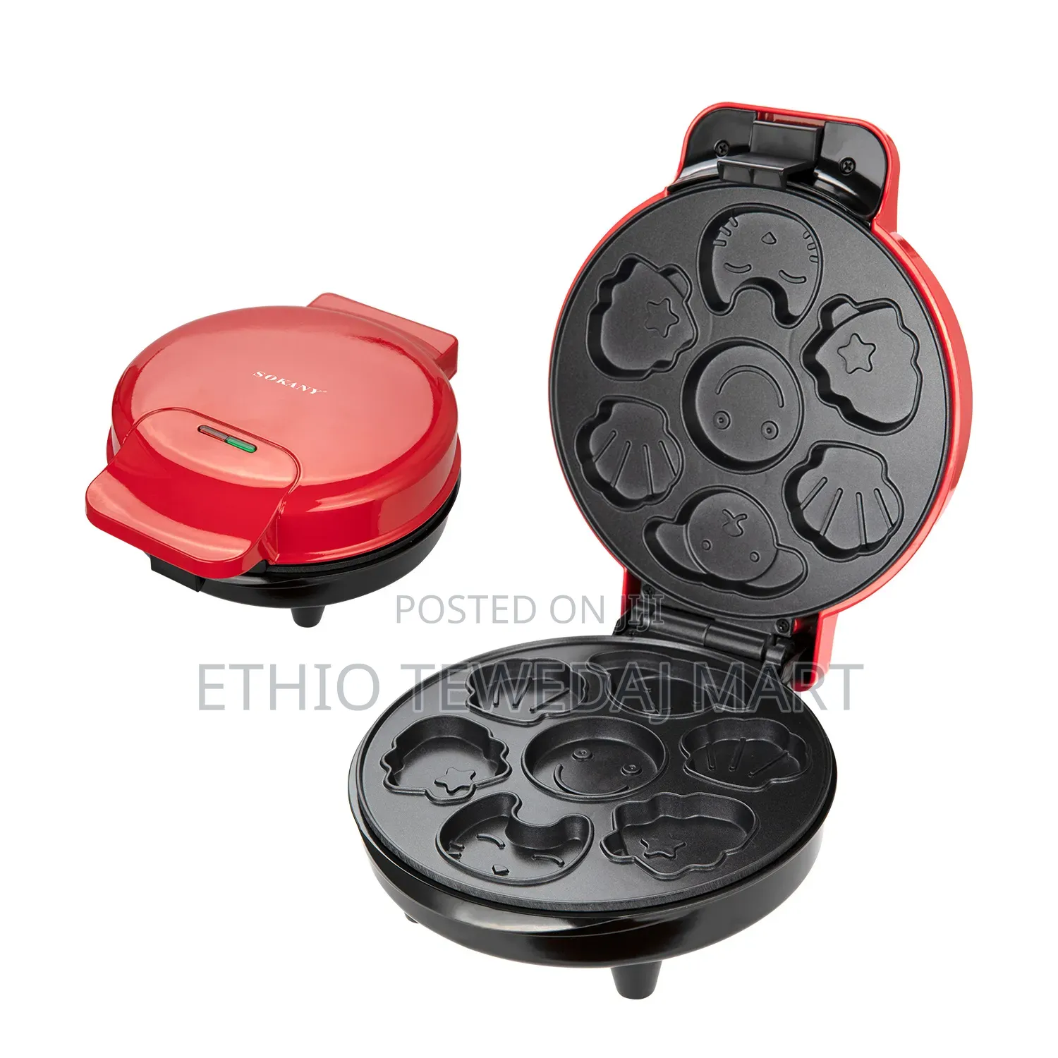 Sokany Waffle Maker  Mini Cake Crepe Maker Cartoon Cookie Maker
