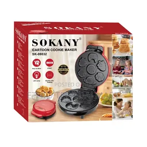 Sokany Waffle Maker  Mini Cake Crepe Maker Cartoon Cookie Maker
