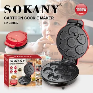 Sokany Waffle Maker  Mini Cake Crepe Maker Cartoon Cookie Maker