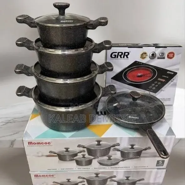 5Pcs Momcoc Home and  Kitchen Cookware