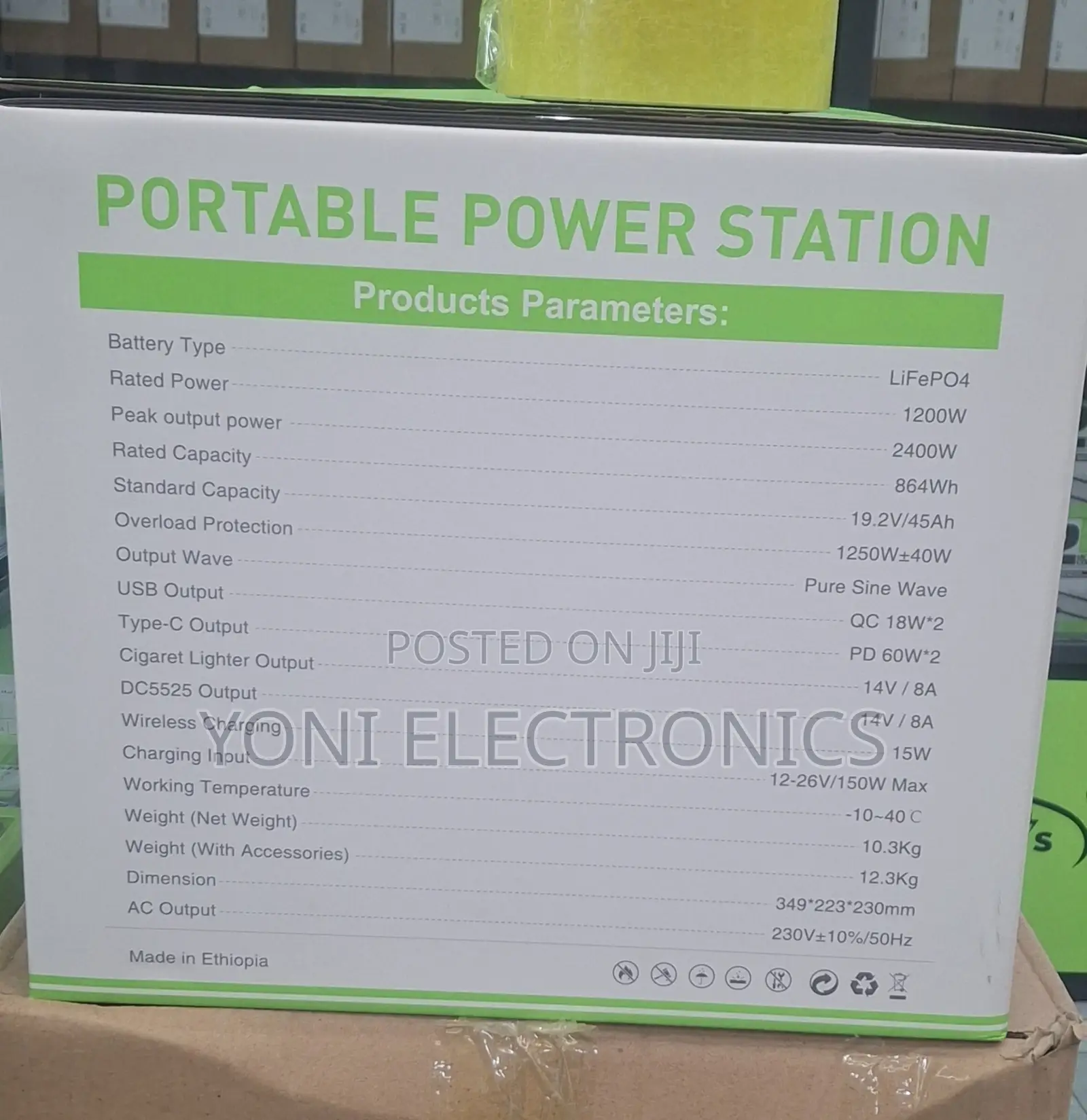 RUGGA'S RGS-1200 Portable Power Station – 1200W Output, 864Wh LiFePO4