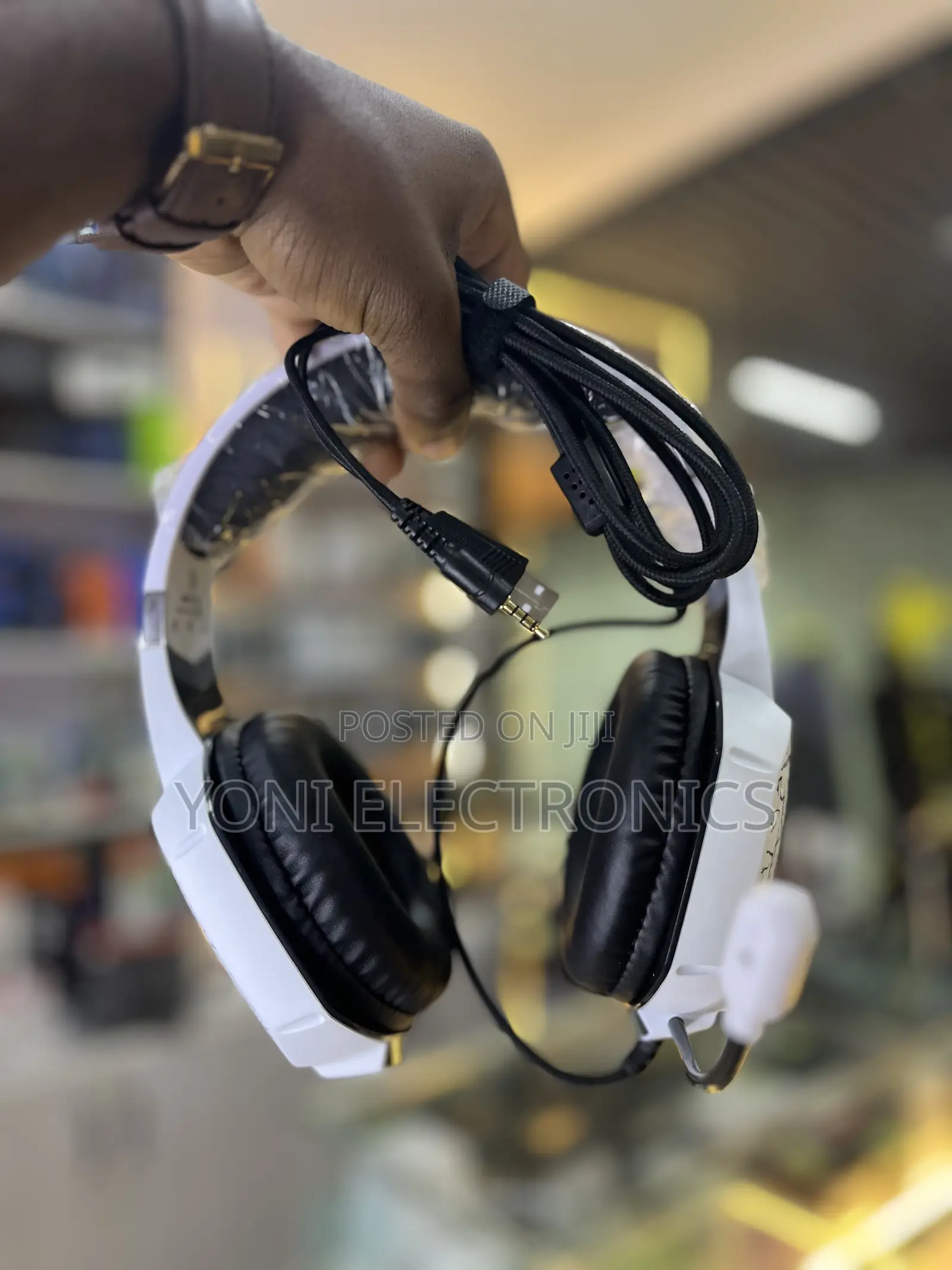 YINSAN Stereo Gaming Headset With Boom Mic & Cracked-Pattern Design