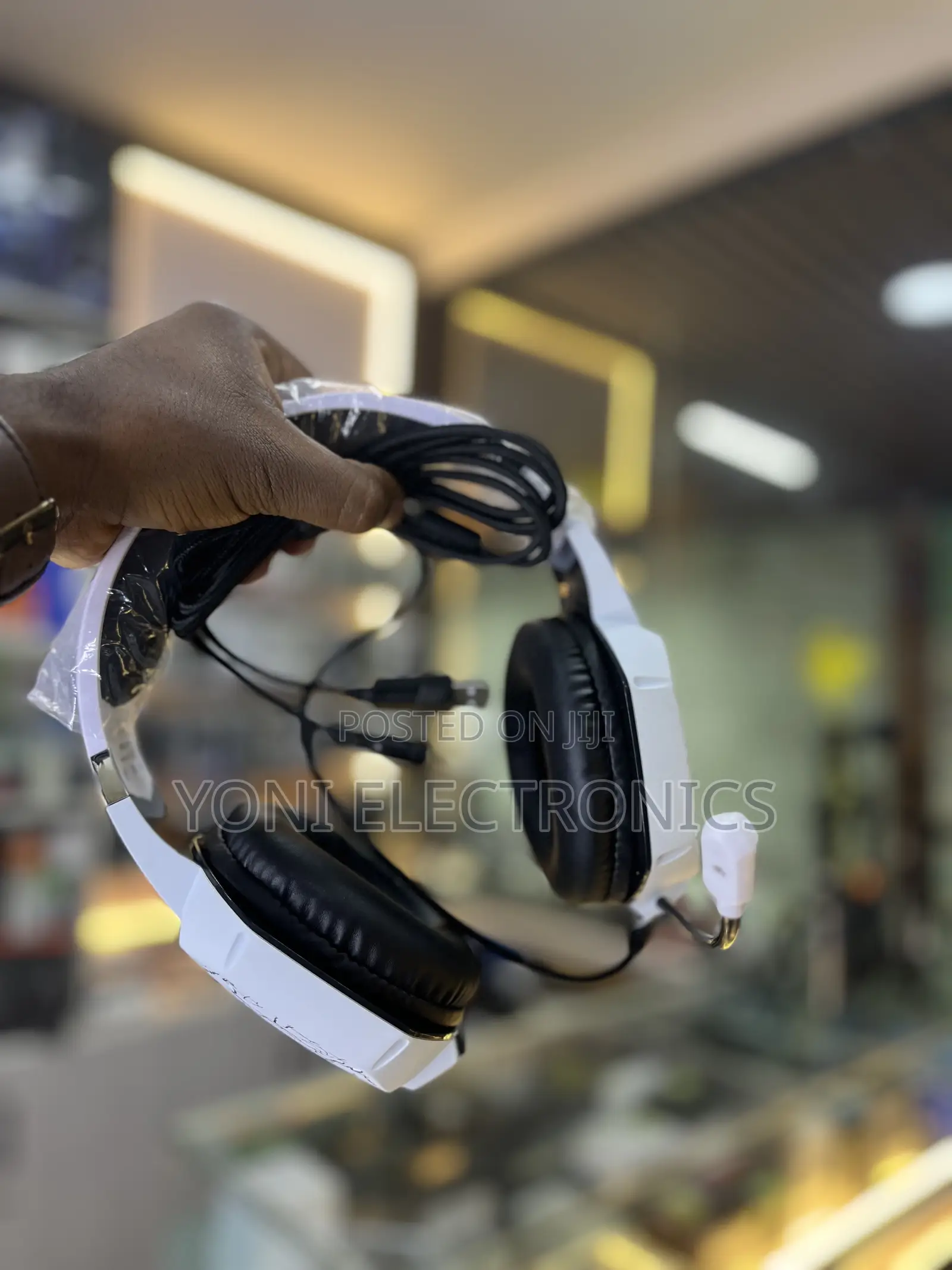 YINSAN Stereo Gaming Headset With Boom Mic & Cracked-Pattern Design