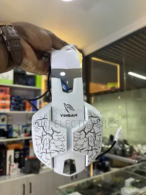 YINSAN Stereo Gaming Headset With Boom Mic & Cracked-Pattern Design