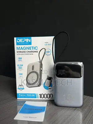 DEPIN LD-03Y Magnetic Wireless Power Bank – 10,000mAh 🔋