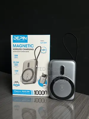 DEPIN LD-03Y Magnetic Wireless Power Bank – 10,000mAh 🔋