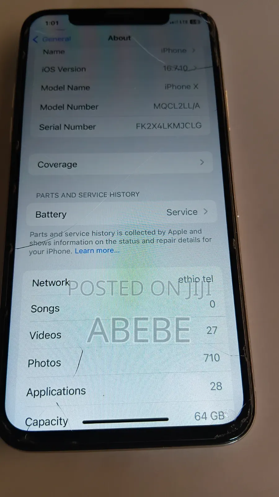 Apple iPhone X 64 GB White