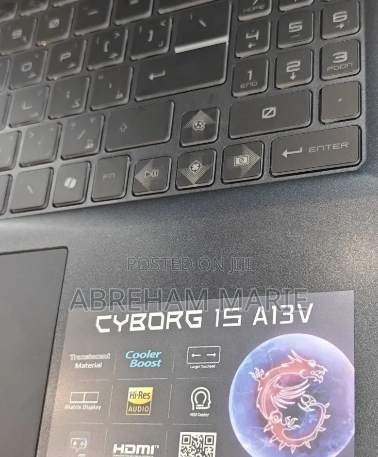 New Laptop MSI Cyborg 15 16GB Intel Core i7 SSD 1T