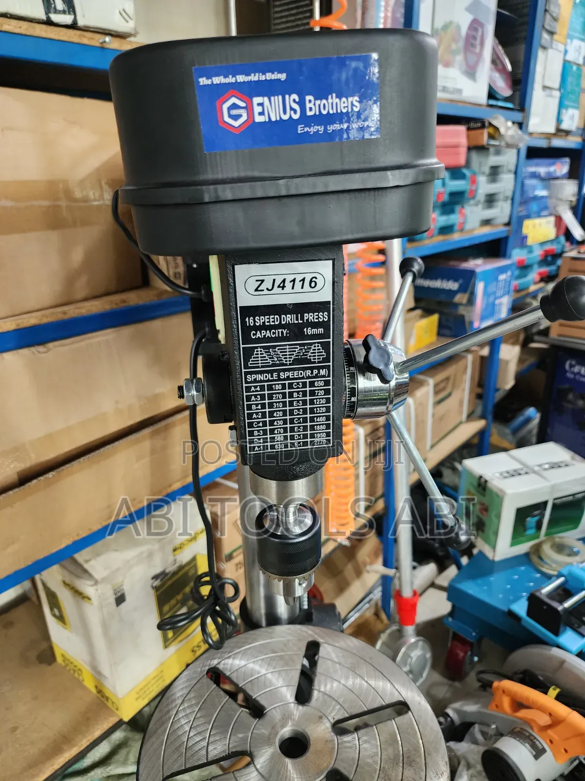 Genius Brothers 16-Speed Drill Press