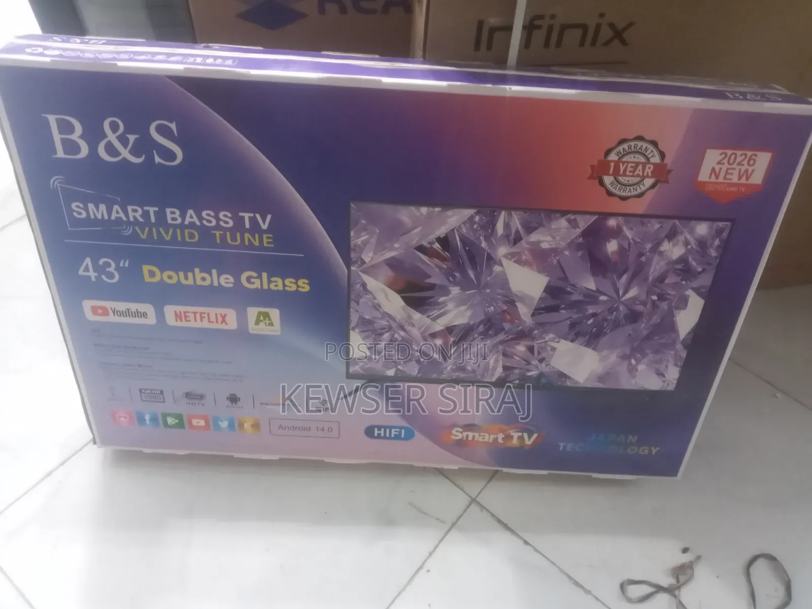 B&s TV 43inch 4k Smart Android TV