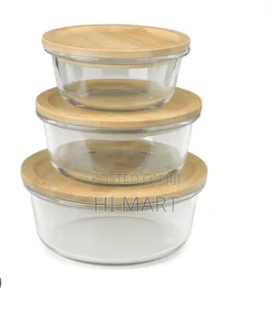 Circular Premium Glass Food Storage Container