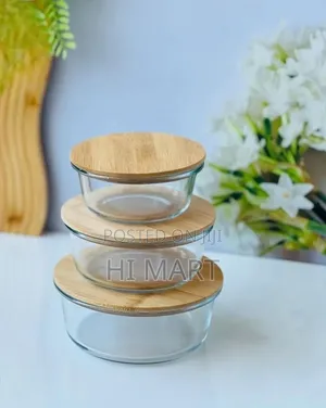 Circular Premium Glass Food Storage Container