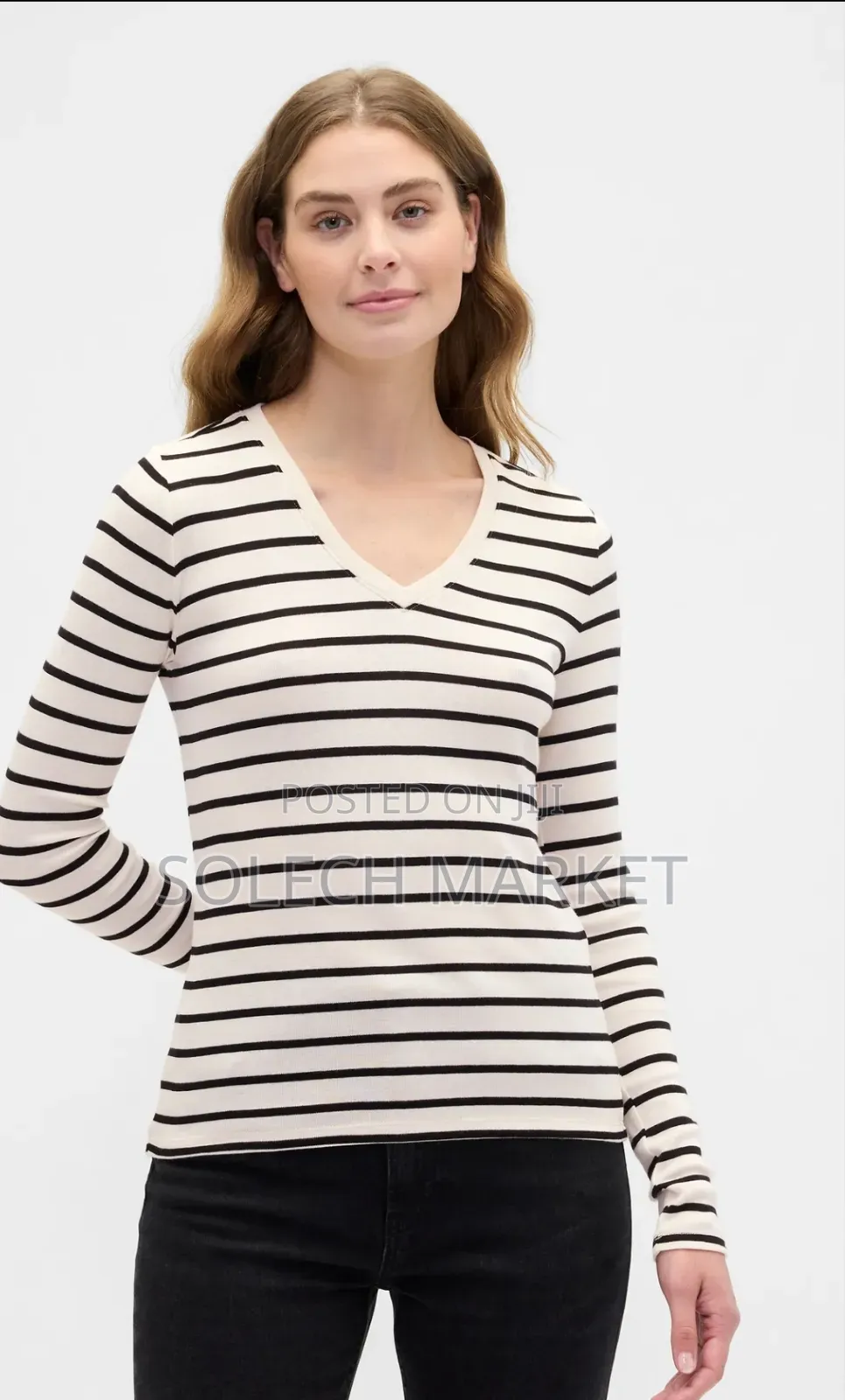 Monki Black and White Striped