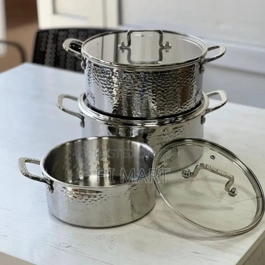 Momcoc 6pcs Stainless Steel Cookware Set