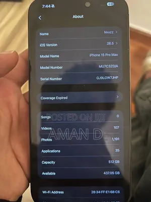 New Apple iPhone 15 Pro Max 512 GB Black