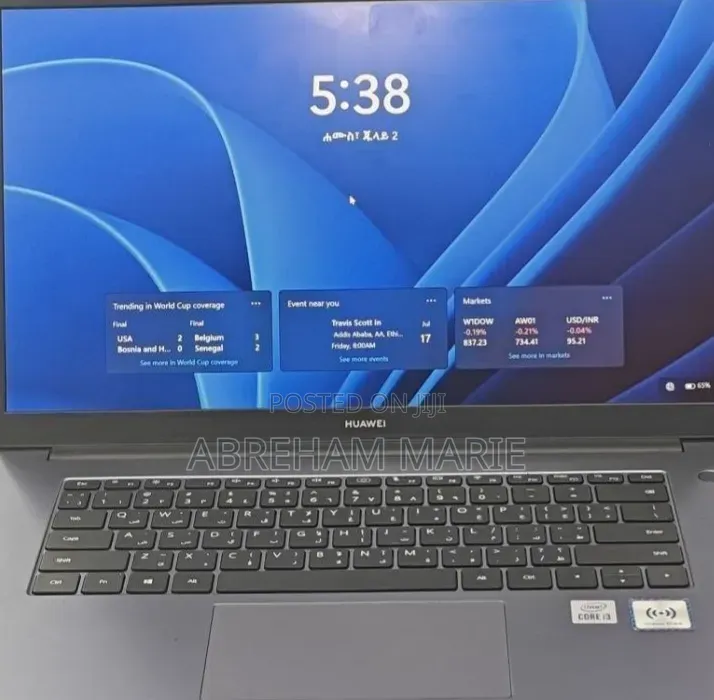 New Laptop Huawei MateBook 13 WRT-W19E 8GB Intel Core i3 SSD 256GB