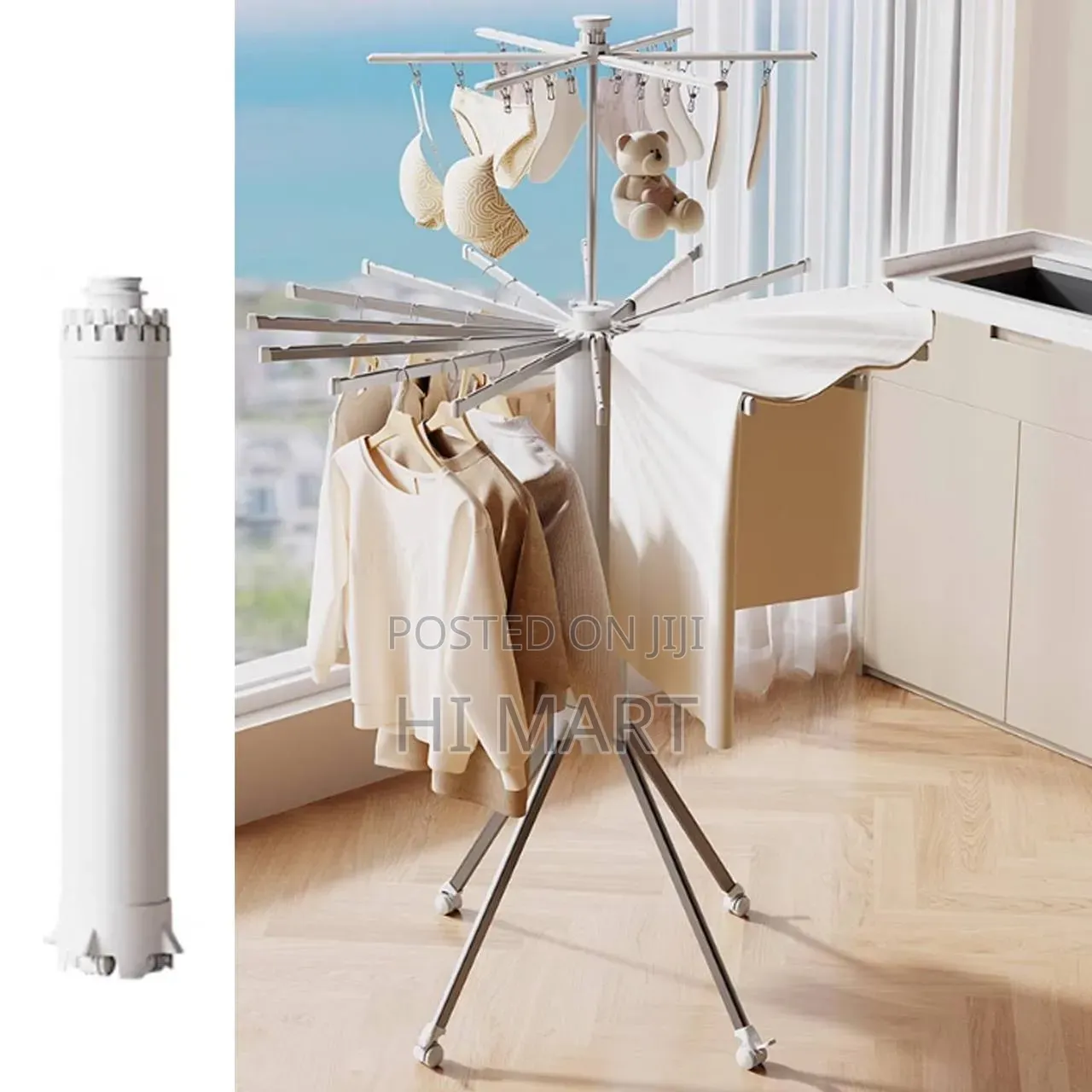 360° Rotating Foldable Clothes Drying Rack