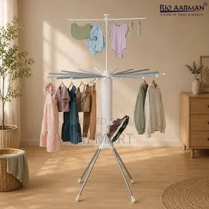 360° Rotating Foldable Clothes Drying Rack