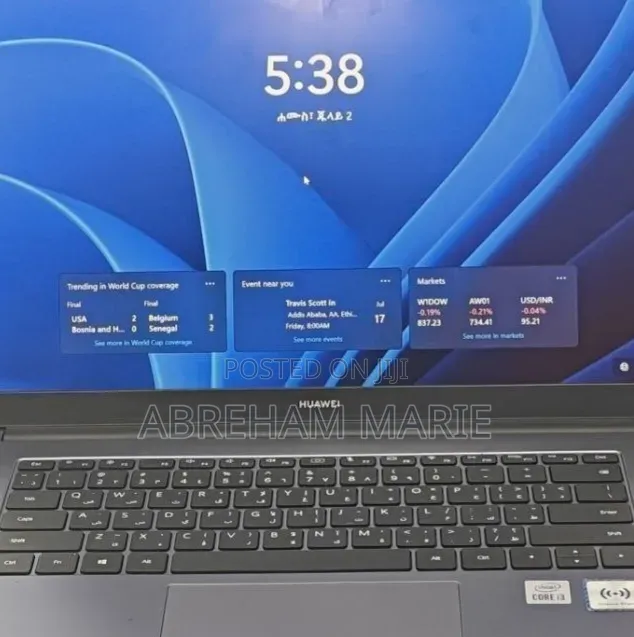 New Laptop Huawei MateBook 13 WRT-W19E 8GB Intel Core i3 SSD 256GB