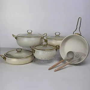 Momcoc 9pcs Granite Cookware Set