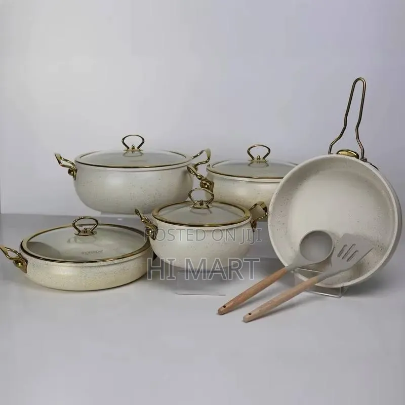 Momcoc 9pcs Granite Cookware Set