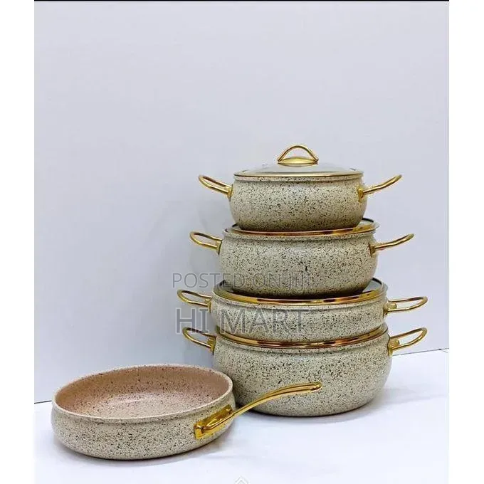 Momcoc 9pcs Granite Cookware Set