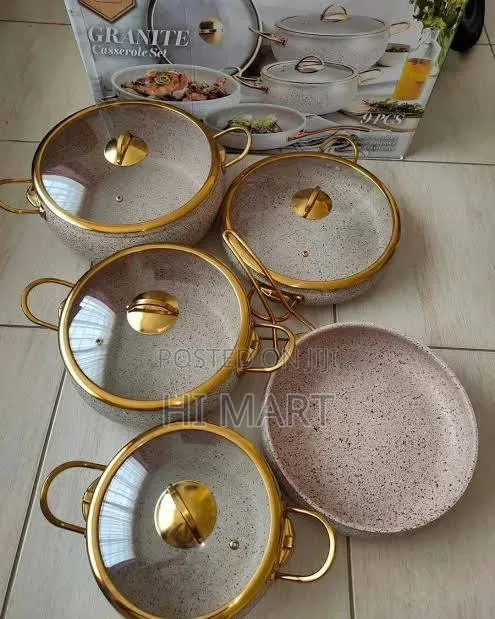 Momcoc 9pcs Granite Cookware Set