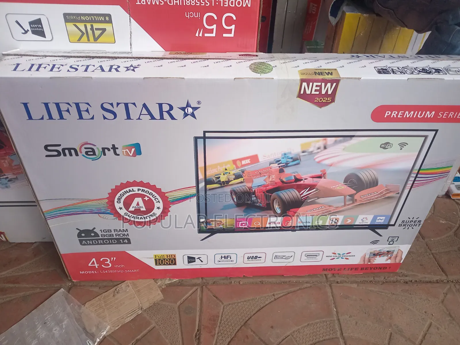 Life Star TV 43inch 4k Smart Android
