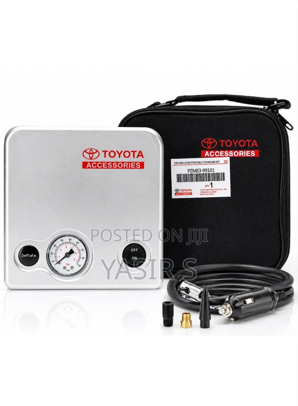 TOYOTA Toyota Genuine Portable Tire Inflator Kit, 12V Car Air ...