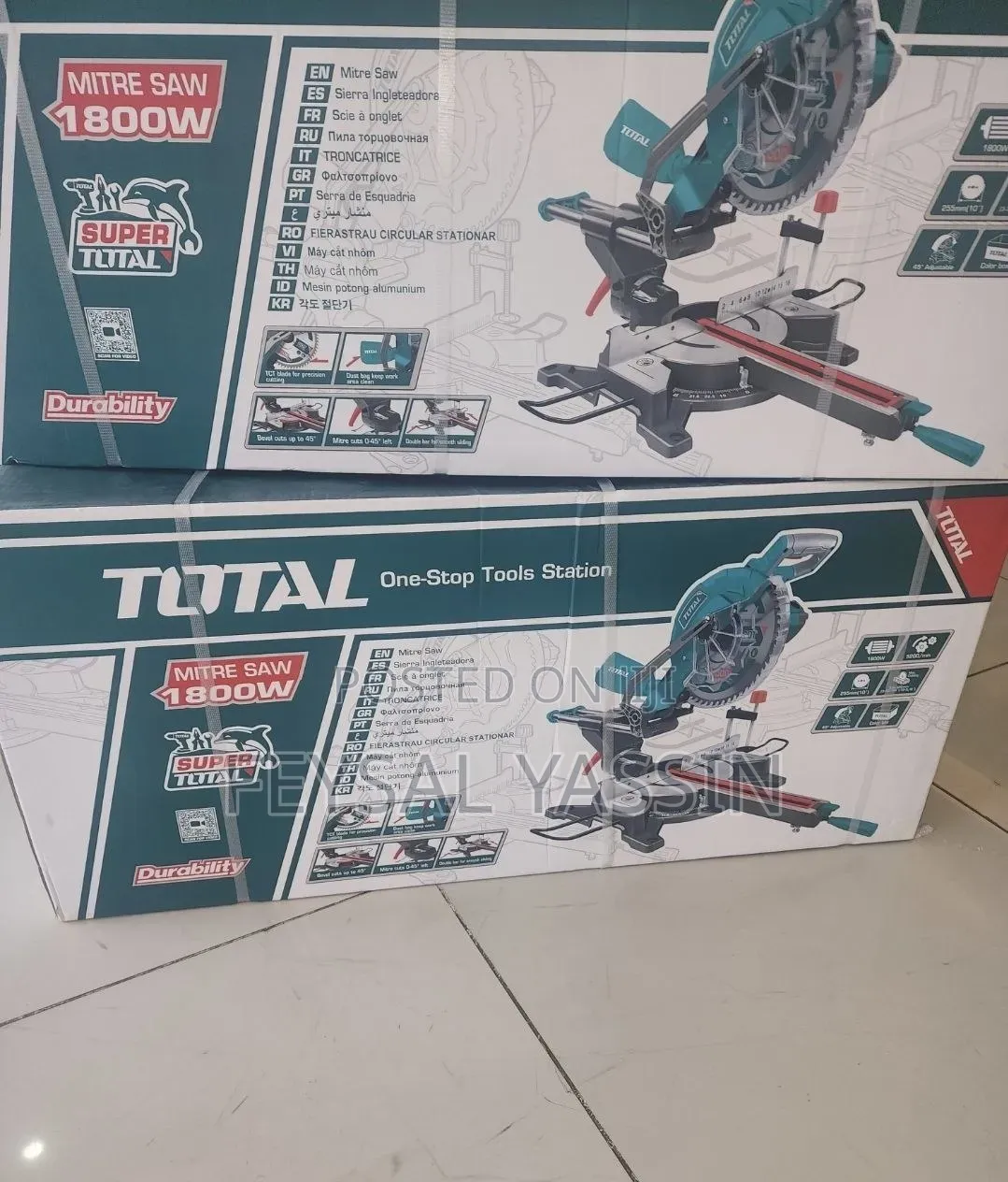 TOTAL 1800W Sliding Mitre Saw (305mm)
