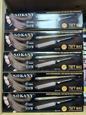 SOKANY Professional Hair Straightener – Wet & Dry, Ceramic Coating Max