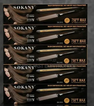 SOKANY Professional Hair Straightener – Wet & Dry