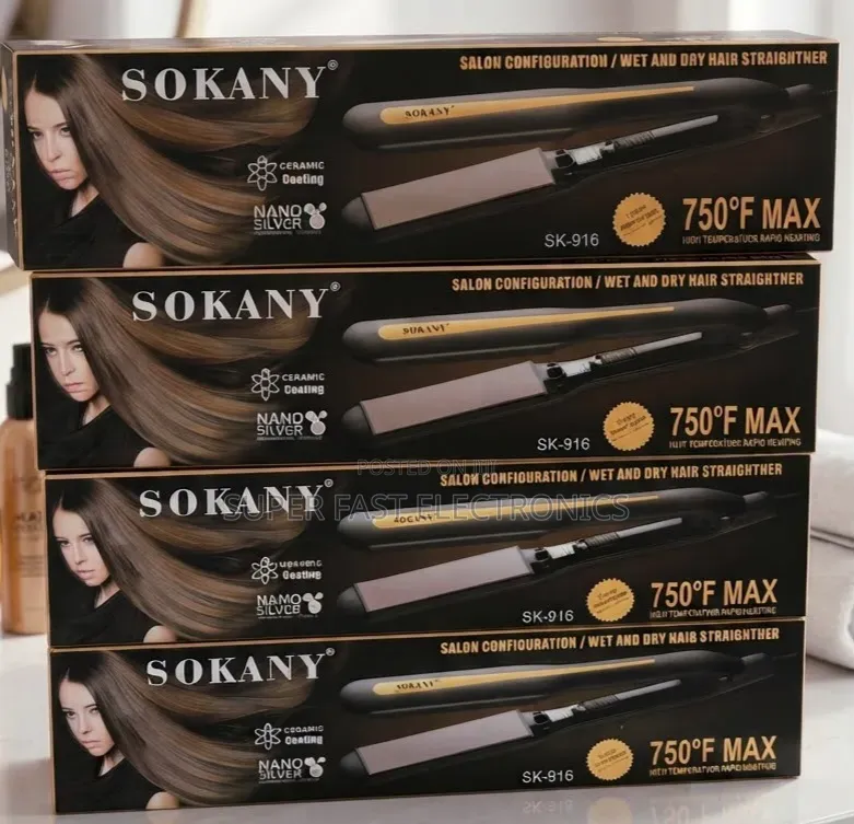 SOKANY Professional Hair Straightener – Wet & Dry