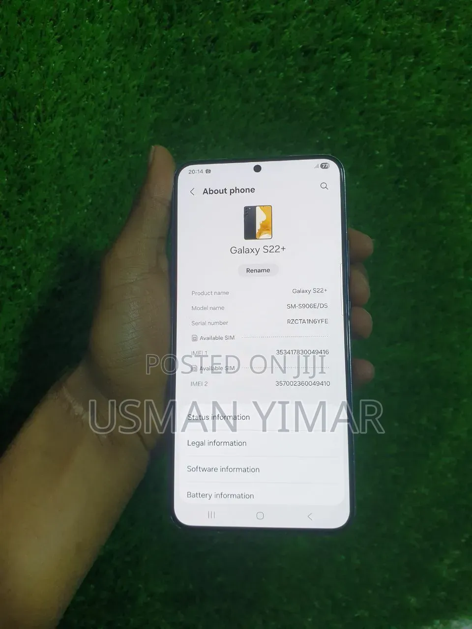New Samsung Galaxy S22+ 5G 256 GB Black