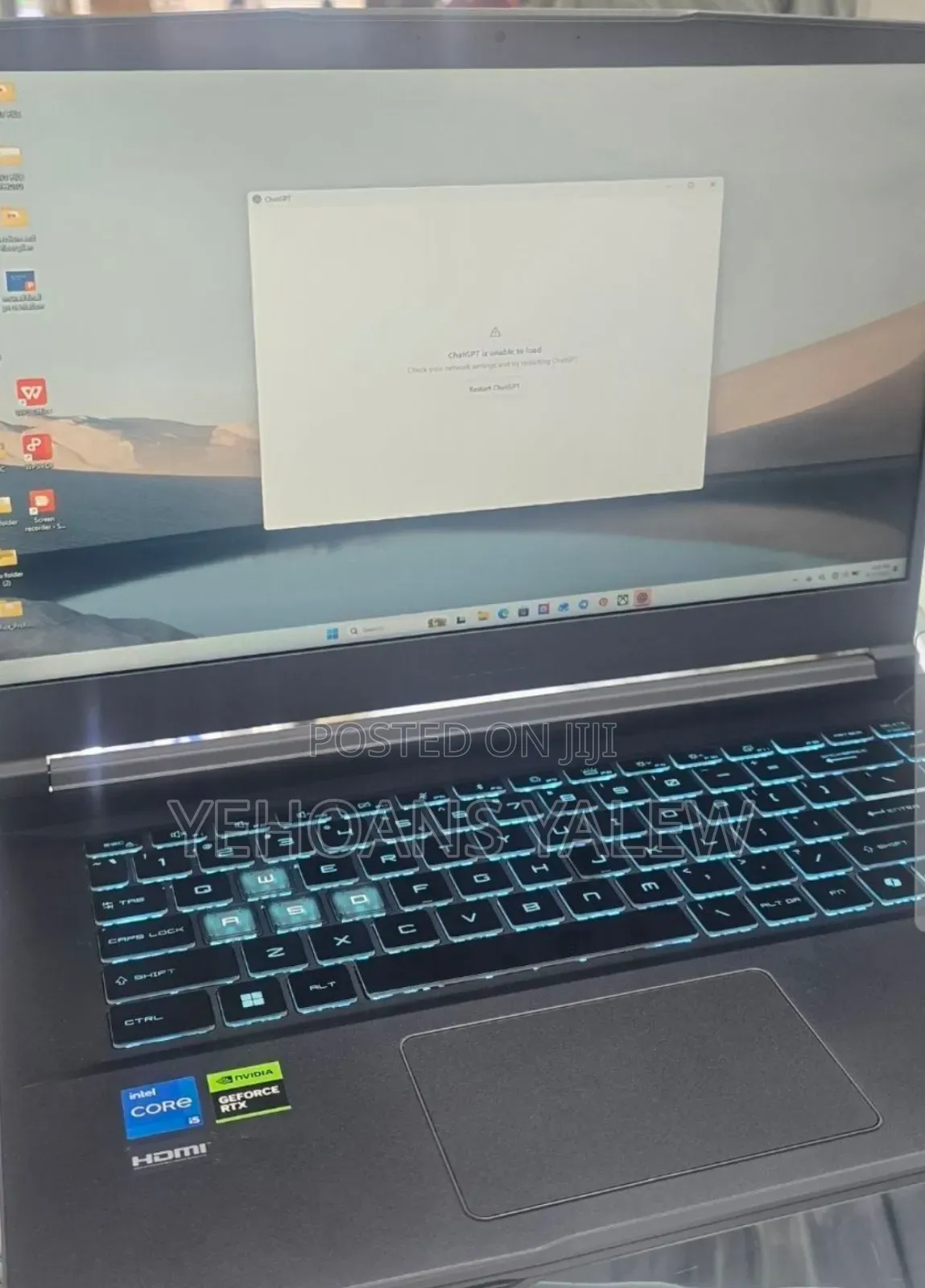 New Laptop MSI GF75 Thin 16GB Intel Core i5 SSD 1T