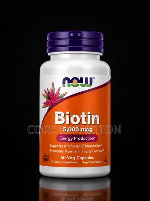 Biotin 5000mcg , 60 Capsules