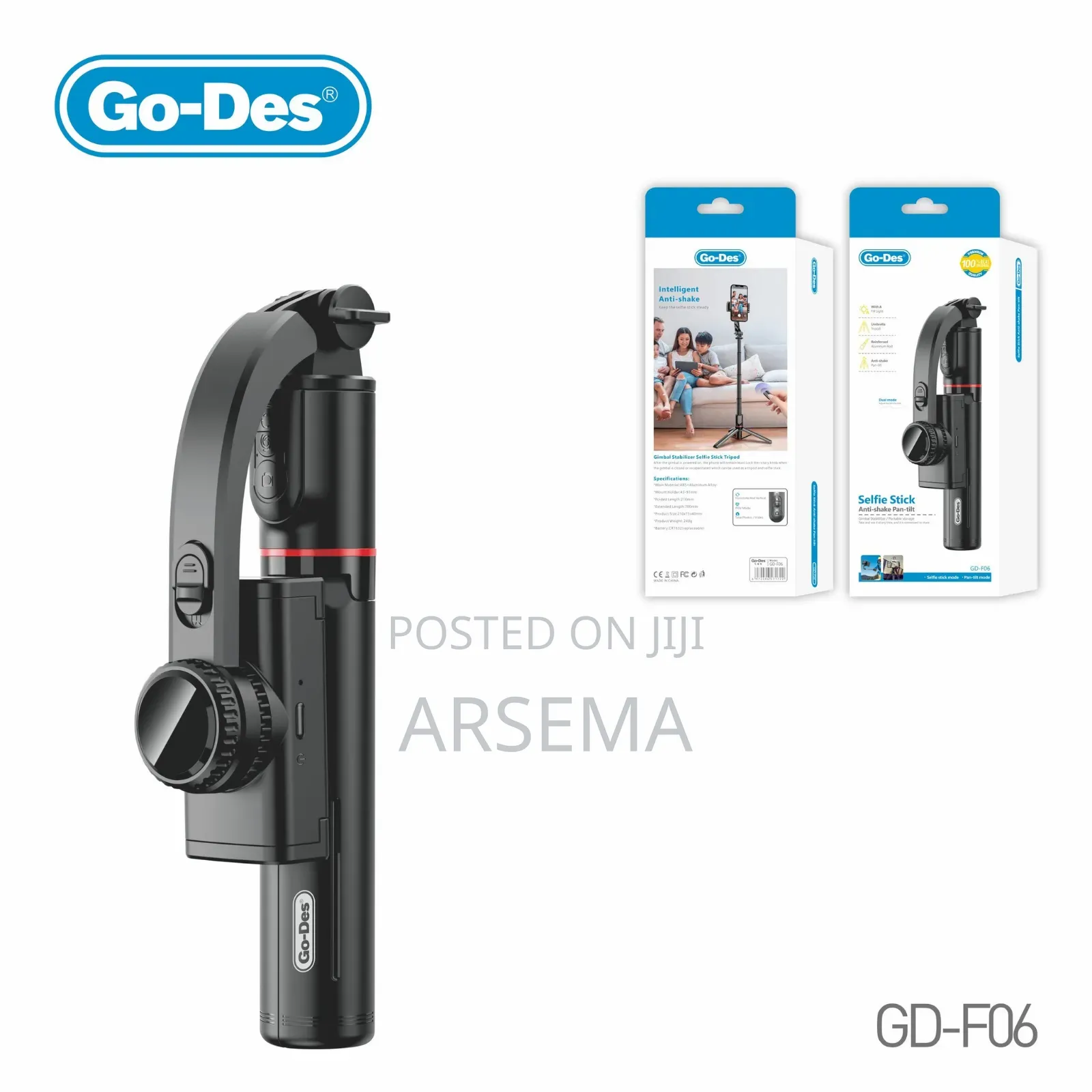 Go-Des GS-181S Wireless Selfie Stick With Tripod