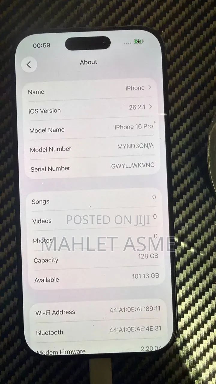 Apple iPhone 16 Pro 128 GB Black