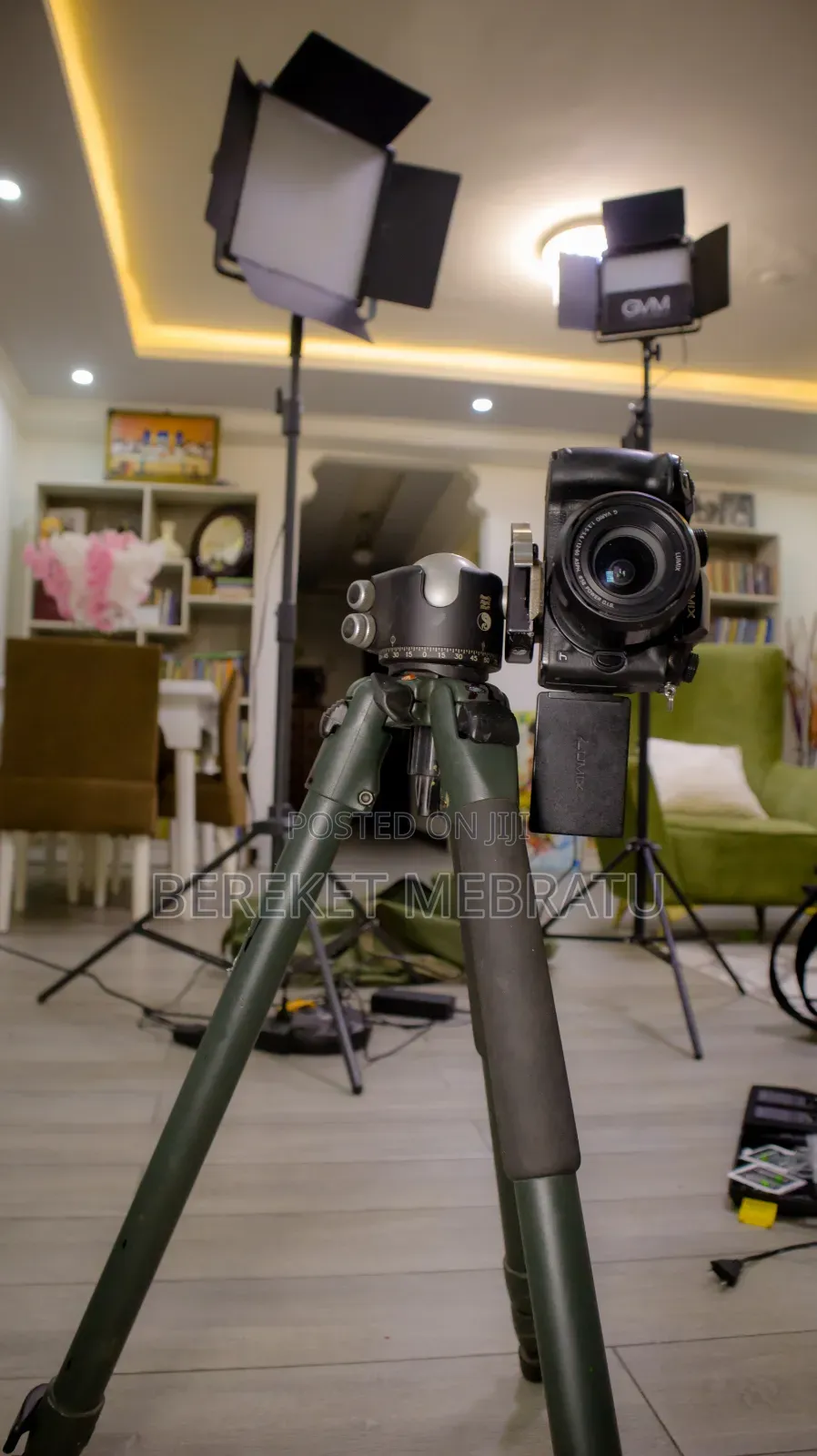 Camera With Video Production Accessories