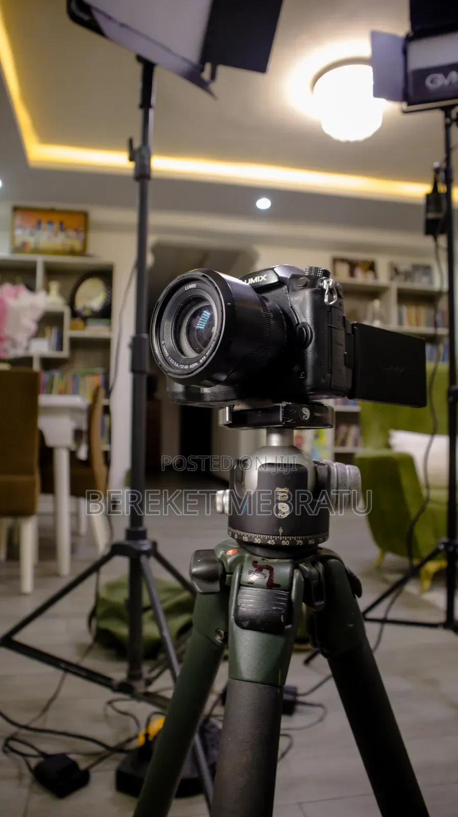 Camera With Video Production Accessories