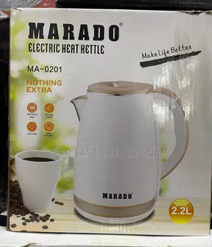 MARADO Electric Kettle 2.2L 1500W – MA-0201 | 360° Rotating Base