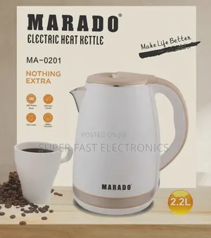 MARADO Electric Kettle 2.2L 1500W – MA-0201 | 360° Rotating Base