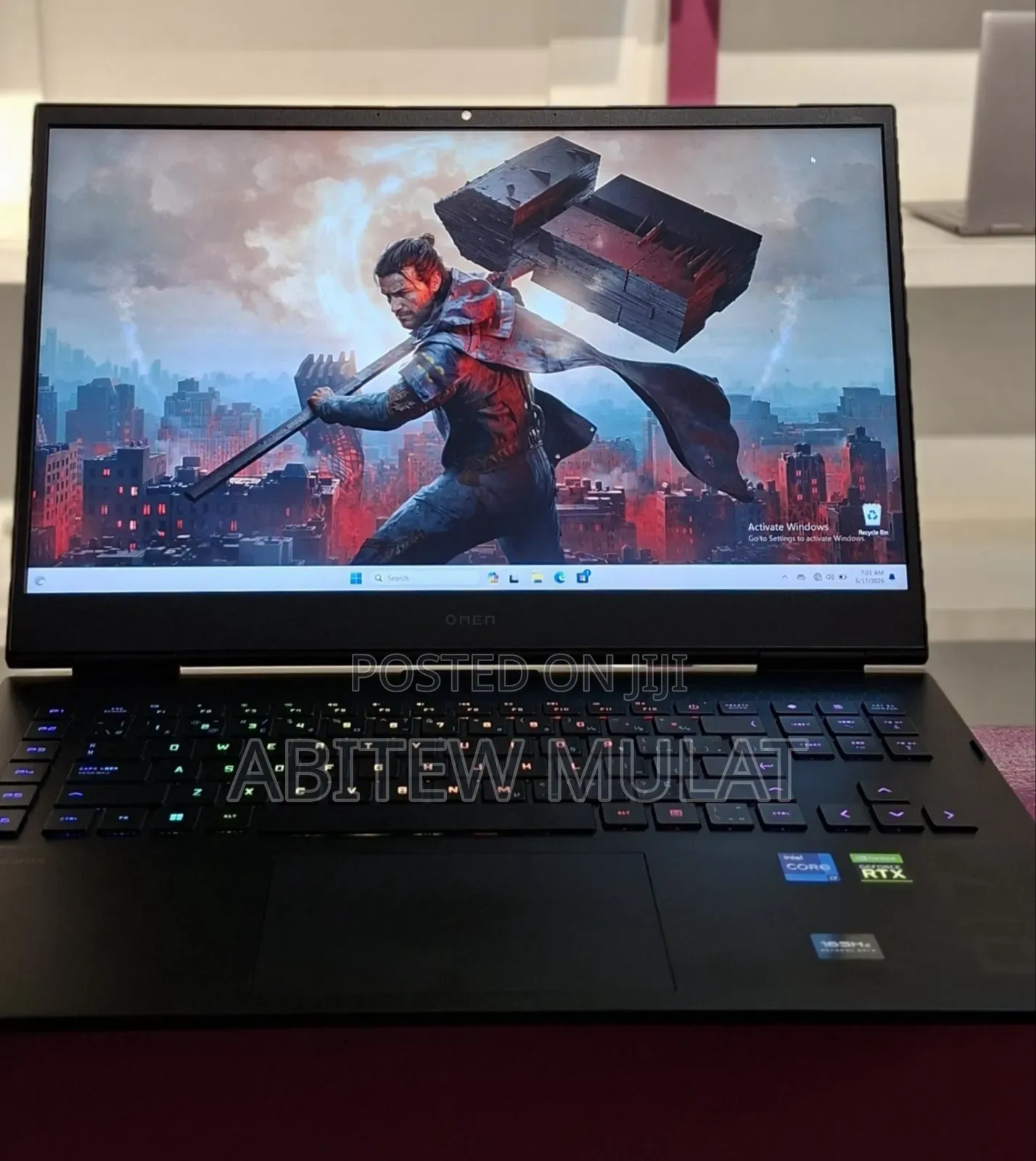 New Laptop HP Omen 17 16GB Intel Core i7 SSD 1T