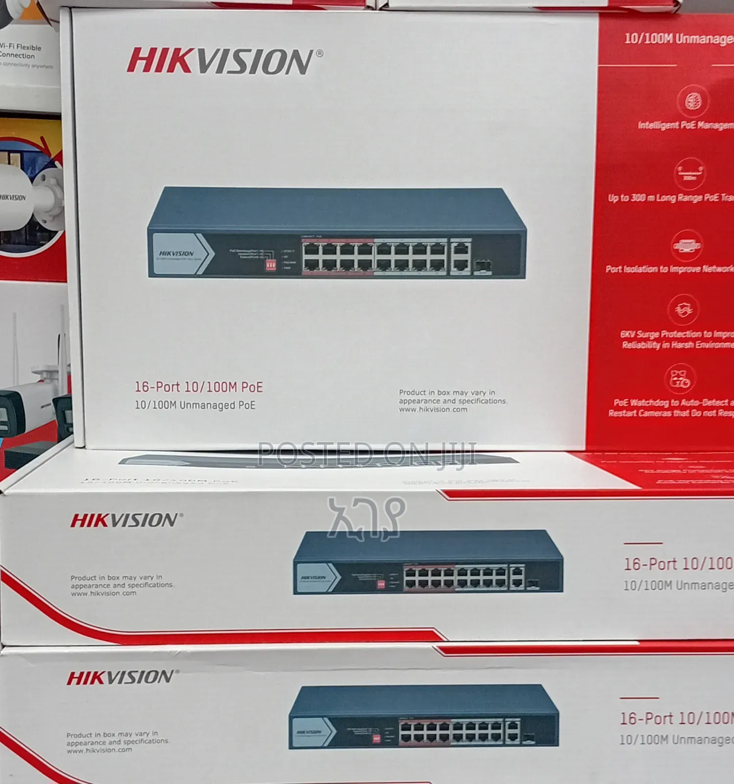 Hikvision 16 Port Poe Switch Hik Vision Network Switch