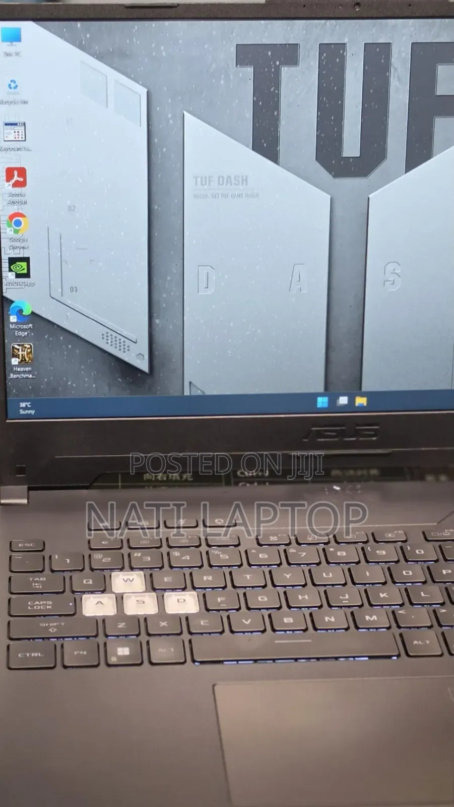 New Laptop Asus TUF Gaming A15 16GB Intel Core i7 SSD 512GB