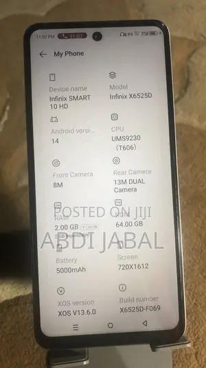 Infinix Smart 10 HD 64 GB Gray