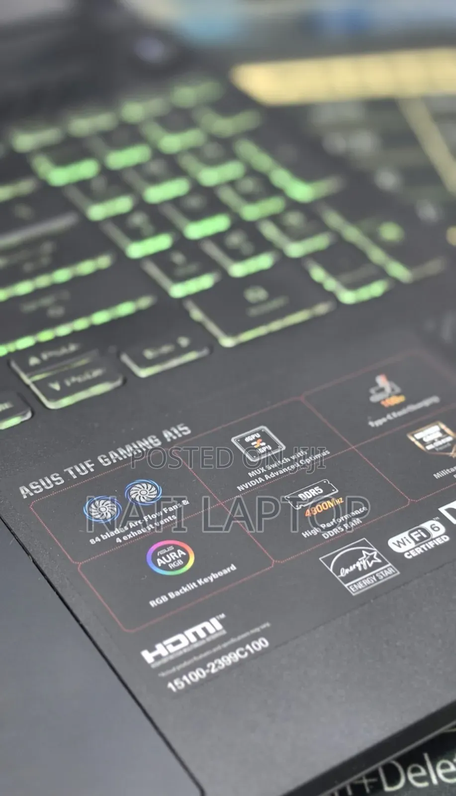 New Laptop Asus TUF Gaming A15 16GB AMD Ryzen 7 SSD 512GB
