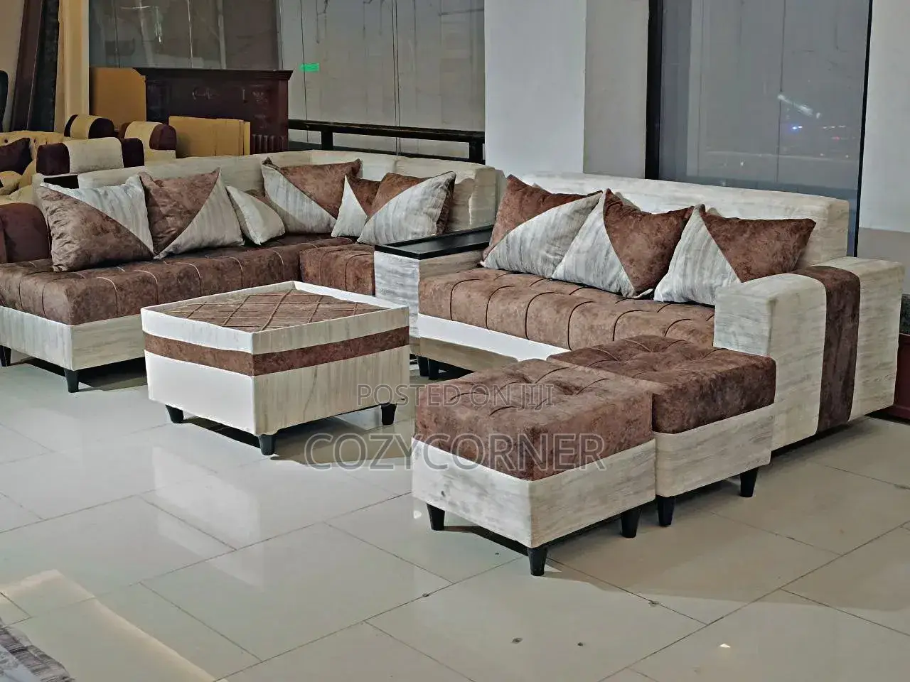Stunning L Shape Sofa With Premium Quality. ሶፋ