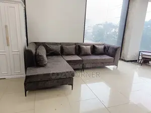 Modest L Shape Sofa With Durability. ሶፋ