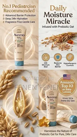 Aveeno Baby Daily Moisture Lotion With Prebiotic Oat